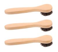 HOOWIFFY Brosse Visage Exfoliante Douce en Bois 3pcs, Design Portable, Nettoyage Profond et Non Irritant, Voyages et Soins Quotidiens Peau