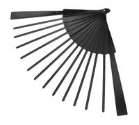 HOOWIFFY Cadre D'éventail Pliable en Plastique Noir pour Éventails à Main Soi-même, Structure Robuste et Facile à Ranger, Style Chinois et Japonerie, pour Loisirs Créatifs et Événements