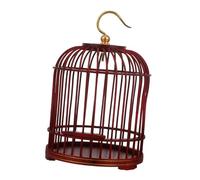 HOOWIFFY Cage à Oiseaux Décorative Forme Dôme Élégante Grosse Capacité en Bois et Métal Serrure de Sécurité Pratique pour Petits Animaux Criquets et Sauterelles