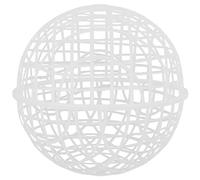 HOOWIFFY Cage Ronde Portable Poulailler Mobile Sécurisé et Roulant pour Poules et Lapins Design Pratique et Polyvalent en Plastique Blanc pour Usage Extérieur la Ferme