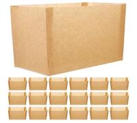 HOOWIFFY Caissettes en Papier Kraft pour Cuisson de Toasts, et Pâtisseries, 50 Feuilles Antiadhésives Résistantes à Haute Température, 450 G, Supports pour Moules à Adaptés la Cuisine