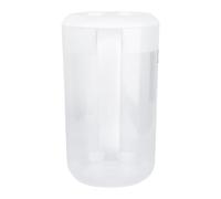 HOOWIFFY Carafe à eau en plastique avec couvercle - 4000 ml / 135 oz / 1 gallon - Bouilloire robuste et incassable avec graduation pour thé glacé et jus - Transparente, compatible lave-vaisselle et