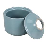 HOOWIFFY Cendrier en Céramique avec Couvercle, Construction Stable et Usage Polyvalent, Forme Entonnoir Décorative Vintage pour Intérieur et Extérieur