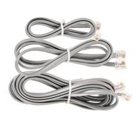 HOOWIFFY Connecteur Téléphonique Rj12 6p6c pour Cordon Plat 6 Fils 3 Pièces