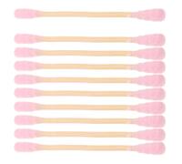 HOOWIFFY Cotons-tiges à Double Embout Spirale en Bois 7,6 Cm Rose 1000 Pièces Écouvillons de Démaquillage et Nettoyage des Oreilles, Cotons-tiges Cosmétiques pour Soin Précis et