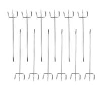 HOOWIFFY Crochets Triangulaires Usage Efficace de L'espace Derrière la Porte Lot de 50 en Fer Argenté pour Panneaux Perforés, Porte-serviettes et Vêtements en Chambres et Collèges