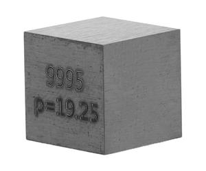 HOOWIFFY Cube de Tungstène 10 Mm Haute Densité, Élément Métal Rare Gravé pour Science Pédagogique, Poids D’étalonnage Précis, Matériel Éducatif pour Professeur et Laboratoire