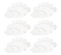 HOOWIFFY Décoration Suspendue Nuages en Feutre Blanc 3D Réutilisable, Petit et Compact, pour Salon et Fête Prénuptiale