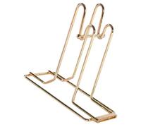 HOOWIFFY Distributeur de Tickets en Métal Doré Porte-Rouleau Stable pour Tickets de Tombola Simple et Double Rouleau Support Roulant Pratique pour Bureau Organisateur de Billets de