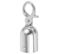 HOOWIFFY Embout de Cordon en Acier Inoxydable Mousqueton, Butée D'extrémité de Corde Petite Taille, Crochet de Fixation pour Garde-corps, Colonne et Barrière, Accessoire Solide pour Usage