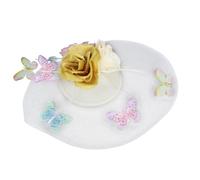 HOOWIFFY Épingle à Cheveux en Beige Fleur, Pince à Cheveux Élégante et Délicate pour Filles, Tenue, pour Fête Musicale