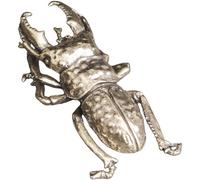 HOOWIFFY Figurine en Laiton de Scarabée Orné, Décoration de Bureau et Maison Design Rétro Élégant, Petit Ornement Vintage Original