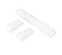 HOOWIFFY Filet à Viande en Coton Blanc 3pcs pour Emballage Sûr de Jambon et Charcuterie la Maison Boutique, Ficelle Alimentaire Résistante et Pratique