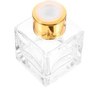 HOOWIFFY Flacon Diffuseur en Verre 50ml Transparent Blanc, Forme Unique, Léger et Portable, pour Décoration de Maison ou Mariage Couleur Aléatoire