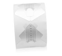 HOOWIFFY Formulaire d'Extension d'Ongles en Aluminium Épais Forme Poisson, Autocollants pour Nail Art, Guide Rapide pour Extensions, pour Salon ou Usage Maison