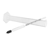 HOOWIFFY Hydromètre Cuisine Portable Cylindre Gradué 0-35, Testeur de Densité pour Pâte et Farine, Kit Complet D’éprouvette Transparent pour Mesures Précises en Laboratoire