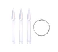 HOOWIFFY Jeux de 2 Palettes Éventail pour Faux Ongles Transparentes 40 Pièces Anneau Rond, Roue D'affichage des Ongles pour Nail Art et Présentation, Conseils Manucure Pratiques et Légers