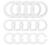 HOOWIFFY Kit de 15 Bagues D'adaptation en Plastique pour Douille E27 à E14, Anneau de Fixation Solide pour Abat-jour, pour Lampes sur Pied et Suspensions
