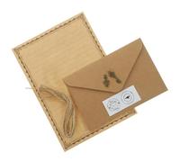HOOWIFFY Kit Papeterie Vintage 2 Sets Papier à Lettres Enveloppes en Papier Pratique et Écriture Lisse pour Trier Notes et Peinture