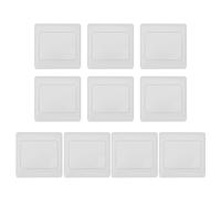 HOOWIFFY Lot de 10 Plaque Murale Électrique et Plaques de Protection d'Interrupteur Ignifuges, Cache-Prises Doubles en Plastique Blanc, pour Home Renovations