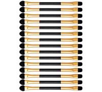 HOOWIFFY Lot de 15 Pinceaux à Paupières Double Embout pour Maquillage des Yeux, Mini Applicateurs Doux et Portables, Ensemble Léger pour Usage Quotidien et Voyages