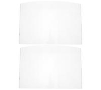 HOOWIFFY Lot de 2 Lentilles de Remplacement en Verre 4 Mm Antibuée pour Visière Transparente de Casque de Sablage Protection Extérieure D’objectif, Écran de Protection pour Soudage