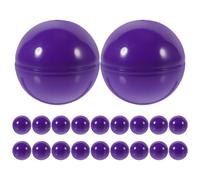 HOOWIFFY Lot de 20 Boules Creuses de Tombola en Plastique Violet 4 Cm - Accessoires D'activités Ludiques pour Fêtes et Événements - Boules Ouvrables pour Jeux de Groupe et Tirage au Sort