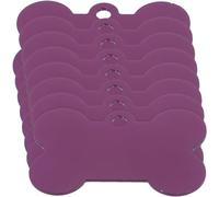HOOWIFFY Lot de 20 Plaques D'identification pour Chiens et Chats en Aluminium 38mm Forme Os Résistance à L'usure la Corrosion pour Porte-clés DIY