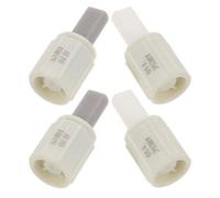 HOOWIFFY Lot de 4 Butées de Charnière Amortisseurs en Plastique pour Siège de Toilette à Fermeture Douce, Connecteurs Symétriques, Compatibles pour Accessoires de Salle de Bain, du