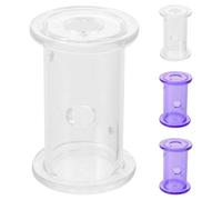 HOOWIFFY Lot de 4 Jouets pour Dragons barbus panés - Distributeur de Nourriture Transparent à Rouler pour Reptiles - Jouet interactif d'enrichissement Alimentaire pour lézards, Dragons barbus,