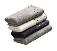 HOOWIFFY Lot de 4 Serviettes de Ménage en Coton Doux et Résistant, Six Couches Épaisses, Couleurs Aléatoires, Visage Salle de Bain Couleur Aléatoire