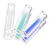 HOOWIFFY Lot de 6 Bâtonnets D’application pour Lentilles de Contact Souples, en Silicone, Couleurs Vert, Bleu et Transparent, Outil Portable pour Retrait Facile et Sécurisé des Lentilles,