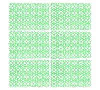HOOWIFFY Lot de 6 Tapis Antidérapants Verts pour Cages à Lapins et Petits Rongeurs, Coussinets de Protection en Plastique Creux pour Pattes, Adaptés pour Hamster, Cobaye, Couleur Aléatoire