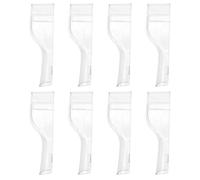 HOOWIFFY Lot de 8 Capuchons de Tête de Brosse à Dents en Polypropylène Transparent, Protection Anti-poussière pour Têtes de Brosse à Dents Manuelles et Électriques, Accessoires Hygiène
