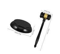 HOOWIFFY Maillet en Bois Massif pour Juge - Marteau de Vente aux Enchères Léger et Portable - Accessoire de Bureau Judiciaire pour Tribunal et Commissaire-priseur - Utilisation
