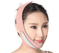 HOOWIFFY Masque de Lifting Visage en V Réutilisable pour Amincissement Visage, Bandeau Ajustable en Néoprène pour Peau Ferme et Menton Raffermi