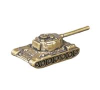 HOOWIFFY Modèle de Char Vintage en Laiton, Statue de Char, Miniature Cuivre, Sculpture de Bureau Compacte, Décor de Bureau et Étagère, Collection Militaire, pour Hommes et Garçons