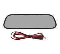 HOOWIFFY Moniteur de Recul de Voiture 5 Pouces Écran LCD Rétroviseur Intérieur AV Double Entrée AV Compatible Caméra Abs Noir pour Conduite Urbaine