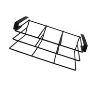 HOOWIFFY Organisateur de Support Suspendu pour Planches à Découper Double Couche en Acier Inoxydable Noir, Gain de Place Élégant pour Rangement la Cuisine sous Placard