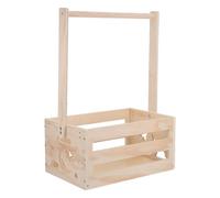 HOOWIFFY Organisateur en Bois pour Vêtements de Chiens avec Rangement Jouets, Design Vertical avec Barre Suspendre et Panier Intégré, Gain de Place pour Zone Animaux