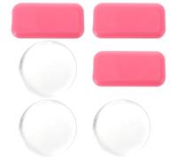 HOOWIFFY Patchs en Silicone pour Extensions de Faux Cils 6pcs, Coussinets Épais Portables et Résistants, pour Usage Quotidien et Salon de Beauté