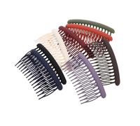 HOOWIFFY Peigne Latéral Mat Transparent 8 Pièces pour Femmes, Accessoires de Coiffure en Matière Douce, Fixation des Franges Latérales pour Cheveux Fins, Usage Quotidien et Événements