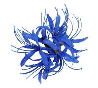 HOOWIFFY Pince à Cheveux Grosse Taille de Griffe Fleurie pour Cheveux Épais Accessoire Coiffure Bleu Mâchoire Résistante pour Femmes Maintien Ferme au Quotidien