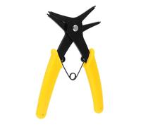 HOOWIFFY Pince à Circlips Outil Polyvalent en Acier Particules Antidérapantes Jaune pour Installation et Retrait Précis des Ressorts pour Usage Interne et Externe