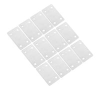 HOOWIFFY Plaques de Jonction Plates Support Droit en Acier Inoxydable 4 Trous 1,2 Mm Épaisseur 20 Pièces pour Meubles Bois Fixation Stable et Réparation Industrielle