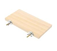 HOOWIFFY Plateforme pour Cage à Oiseaux en Bois Khaki Robuste Capacité de Charge, Accessoire pour Hamsters et Cockatiels pour Se Reposer et Jouer