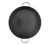 HOOWIFFY Poêle Plate en Fer Épais Antiadhésive avec Double Poignée, Facile à Nettoyer, Cuisson Quotidienne la Maison ou Chez des Amis