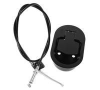 HOOWIFFY Poignée de Déverrouillage Noire avec Câble de Traction pour Fauteuil Inclinable Pièce de Rechange en Alliage Métallique Accessoire de Réparation pour Mécanisme de Fauteuil