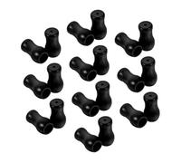 HOOWIFFY Pompons Noirs pour Cordons de Stores à Tableaux - 20 Pièces en PVC - Embouts de Cordon pour Stores Vénitiens et Enrouleurs - Accessoires de Réparation pour Rideaux Maison