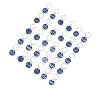 HOOWIFFY Porte-clés Étiquettes Numériques en Aluminium Bleu Plaques D'identification Pratiques pour Clés et Mémoires USB, Adaptées Bureau et Hôtels